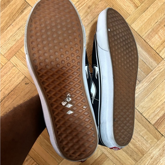 Mens Vans Sk8-Hi black and white flame size 11.5 - Picture 3 of 5